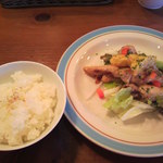 グリーティング - 軽めのご飯とマヨ炒め。