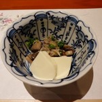 味 竹林 - キノコの和え物とざる豆腐