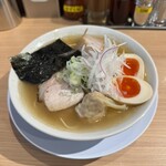 中華そば やなぎや - 特製中華そば 塩 ¥1,200 大盛+¥150