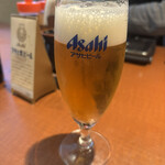 卯作 - グラスビール200円