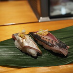 寿司光 - 鯵 おかわりｗ