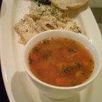Restaurante espanol el secreto - ランチのレンズ豆のスープセット