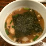 宝堂 - 魚介つけ麺（\ 800）鰹節の香りが良いですね！