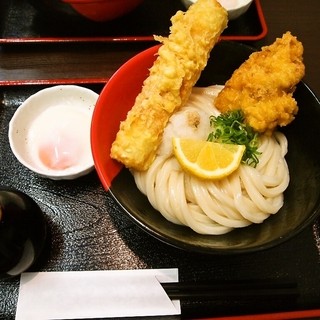 極楽うどん Ah-麺 - 料理写真:竹鶏玉ぶっかけ