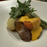 御宿かわせみ - 仙台牛炭火焼
                                　トマトサバイヨンソース