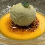 御宿かわせみ - せとかのクレームブリュレ
      　バジバアイス添え
