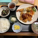 まつ食堂 - ミックスフライ定食 