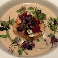 レ セゾン - 帆立貝とマッシュルームのミルフィーユ・ヴィネグレットソース