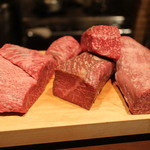 北新地 福多亭 The Ukai - イチボ、ランプ、フィレからお肉を選択