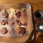 炭火焼き鳥 ヒロトリ - 造り盛り合わせ11種