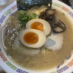 花山 - ラーメン味玉トッピング