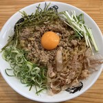 麺屋にぼすけ - 鶏油まぜそば 特盛