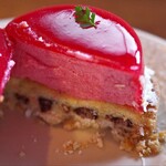 カフェ ラーチ - ラズベリームースのタルト