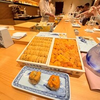 鮨 銀座おのでら 弟 本店 - 雲丹食べ比べ