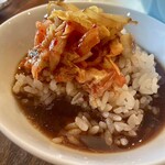 らーめん亭 赤門 - たまらずラーメンスープごはん