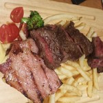 なんばワイン酒場 バルミチェ - バルミチェグリル盛り 山盛りポテト添え