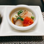 旬彩工房 こやま - 3種のお通し  いい塩梅のポン酢