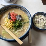 ごっつりラーメン - 白ごっつりラーメン＋マヨチャーシュー丼全景