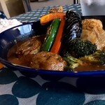 カワラヤ スープカレー - 料理写真:チキンと野菜(￥1300)
