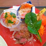 洋食居酒屋 クオーレ - 本日の前菜盛り合わせ