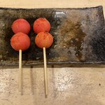 焼鳥 谷口 - トマトダ→究極のフルーツトマト　糖度14度