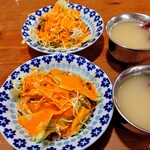 ナマステ エベレスト - スープとサラダ