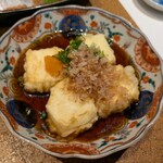 季節料理 朝菜 - 揚げ出し豆腐
