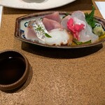 季節料理 朝菜 - お造り蛸、よこわ、平目、鯖