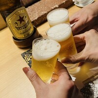 鮨まつやま - バンクシーファミリー3人で乾杯✨
                    ｶﾝﾊﾟ━(*´ω｀)o∪∪o(´ω｀*)━ｲ✨✨
