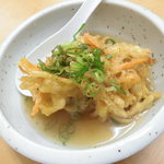 十三屋 - かき揚げハーフサイズ１５０円
