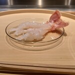 温石 - アカザエビの焼きしゃぶ