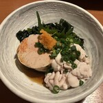 魚 枡 - あん肝白子ポン酢