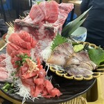 二代目野口鮮魚店 - まぐろ王様コンビ＋鰤の藁焼き