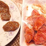 丸重商店 - 特製甘タレに漬けた牛は絶対お買い得♬