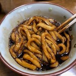 ちとせ - 月見伊勢うどん、つぶしちゃった後