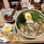 うどん棒 - 料理写真:限定麺のかすうどん大盛り、ちく玉天