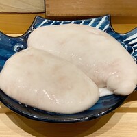 鮨処 池上 - 幅３０センチはあろうかと言うほど大きな白子
