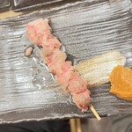 ○屋 - 本マグロのトロ肉串