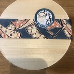 分福寿司 - ご主人の似顔絵シールが貼ってあります！