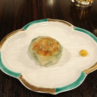 白碗竹快樓 赤坂店 - 海老と韮の焼き饅頭