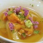 竹屋町 三多 - 「雲丹のせ茄子素麺」