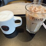 タリーズコーヒー - ドリンク写真:カプチーノとミルクティー