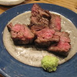 原始焼・二代目・魚々子 - 伊万里牛の黒胡椒焼