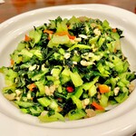 湖南人家 - 20250225生高菜の炒め1,380円