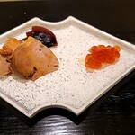 島津 - 鮟肝と奈良漬け筋子の味噌漬け