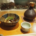 すし処 錦 - 飯蛸旨煮 ＆ 燗酒