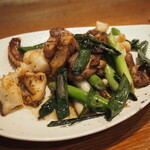 すし処 錦 - トロと烏賊下足炒め