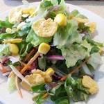 サラダ　彩りボリュームあり