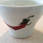 ダイニング興 - 辛そうな器ですがデザートは辛くないですよ（笑）