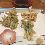 うまいもの 楽味 - 山菜の天ぷら